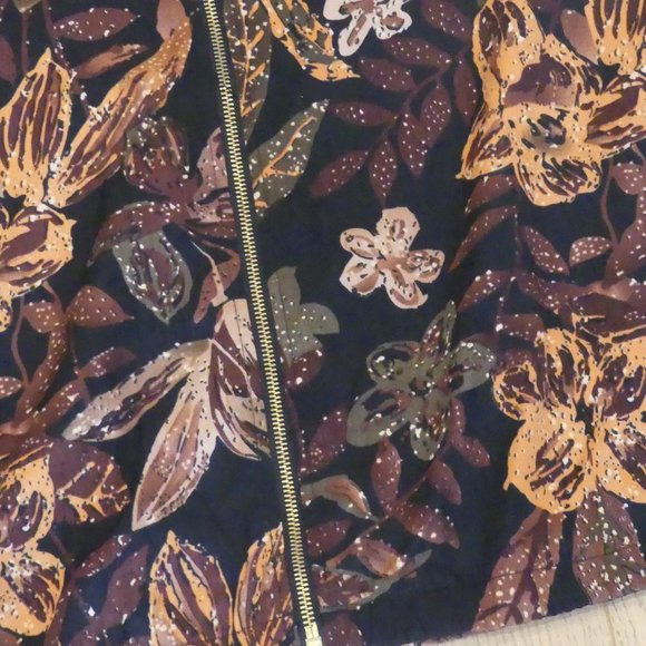 Blair Vintage Flowers Black Women’s Medium Jacket - Picture 4 of 5